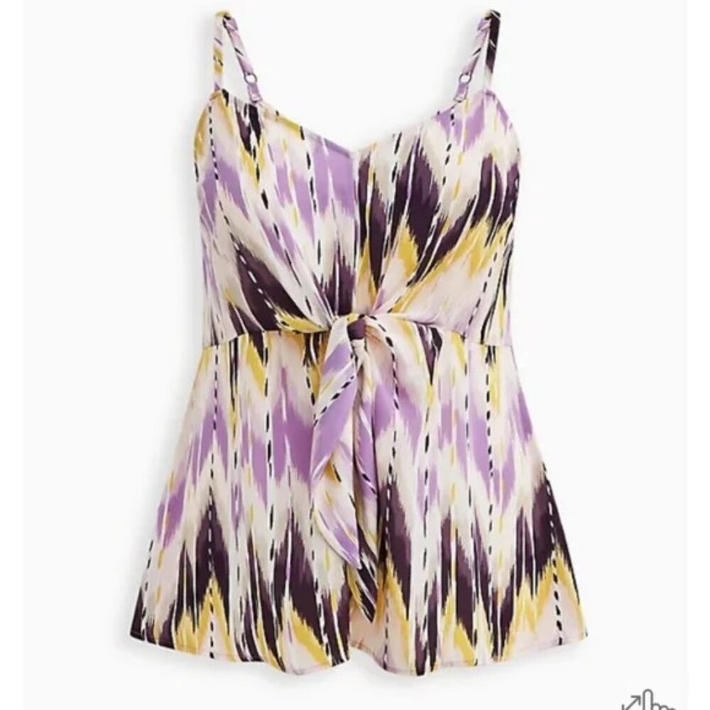 Torrid - Peplum Georgette Tie-Front Cami